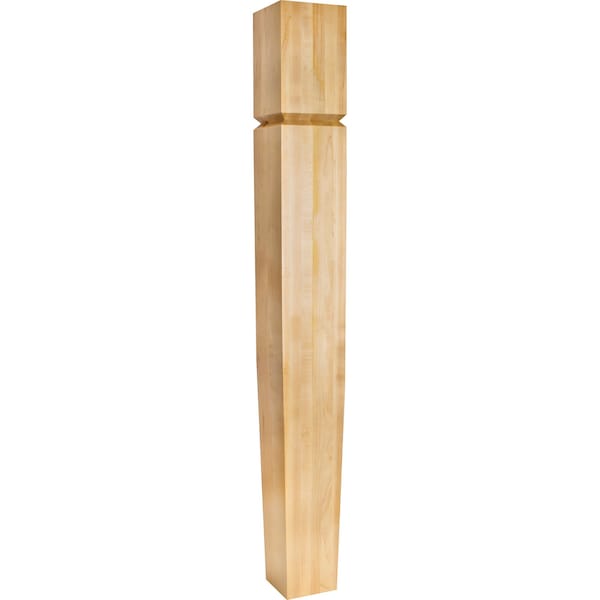 Hardware Resources 5" Wx5"Dx42"H Hard Maple Grooved Arts & Crafts Post P60-5-42-HMP - main